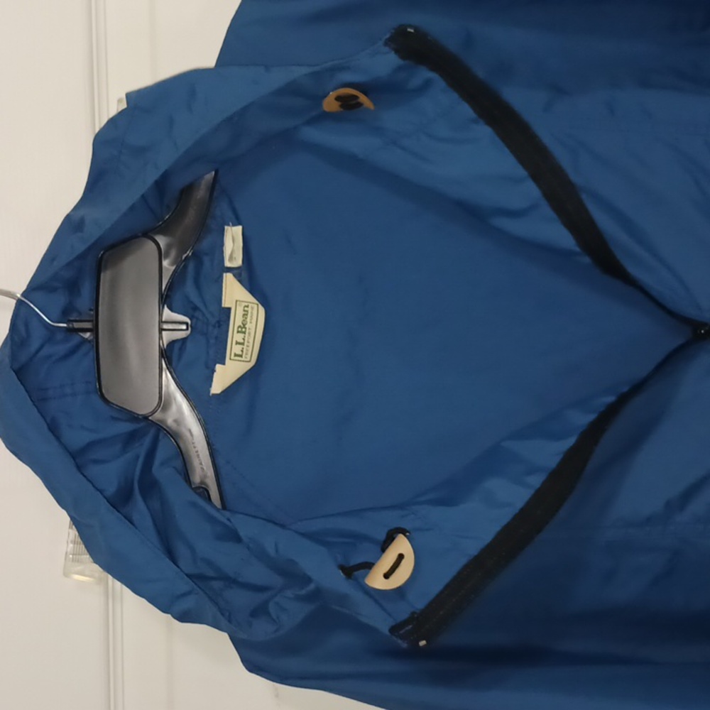 Vintage LL Bean 2-piece half zip windbreaker rain suit jogging pants - L - blue - Picture 5 of 16